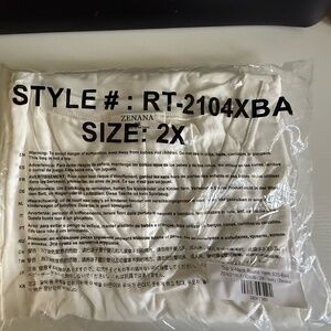 Zenana Top V-Neck Round Hem B35-B44